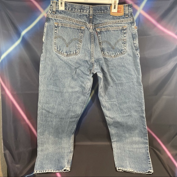 Levi’s 550 Relaxed Tapered Jeans Size 16 L Zip Fly - Picture 2 of 6